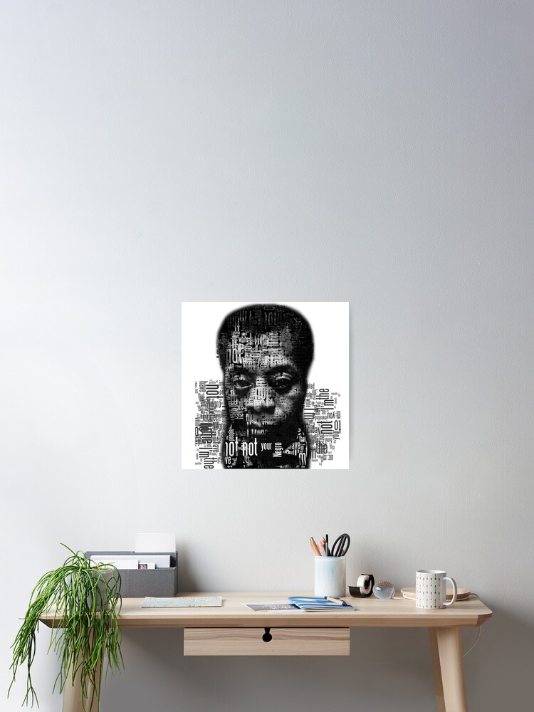 Nicht Dein Neger Textworter James Baldwin Zitat Poster Von Scottsakamoto Redbubble