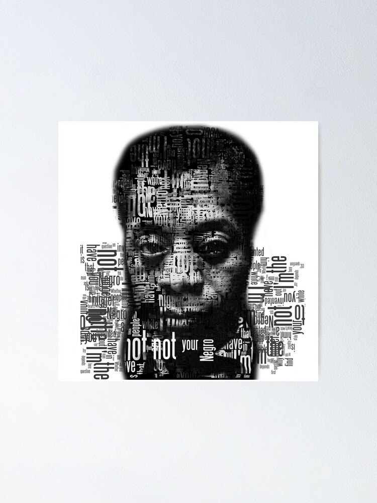 Nicht Dein Neger Textworter James Baldwin Zitat Poster Von Scottsakamoto Redbubble