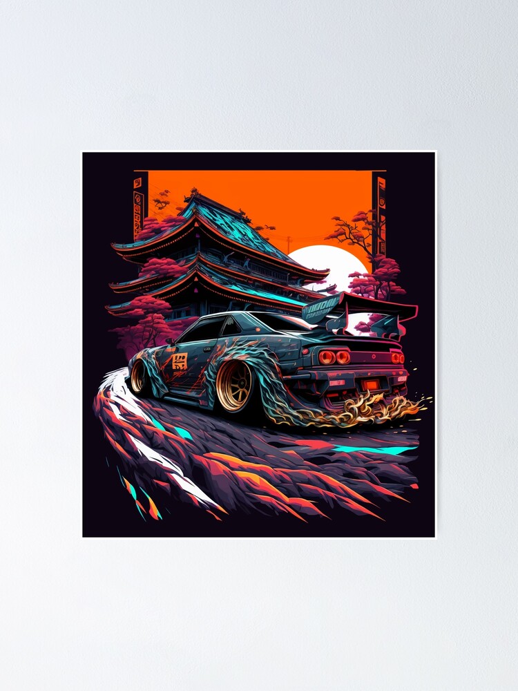 アート・デザイン・音楽 Poster Art of Cars Toyota MK II Vintage JDM Poster – Apparel By Enemy