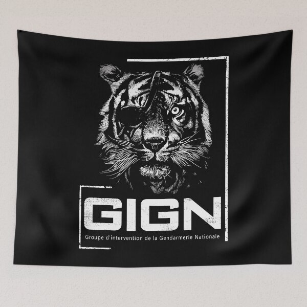 Item preview,  GIGN National Gendarmerie Intervention Group Eyepatch Tiger (variant) designed and sold by Trendvia .