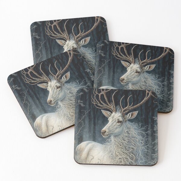Item preview, white deer designed and sold by VisionaryAI.