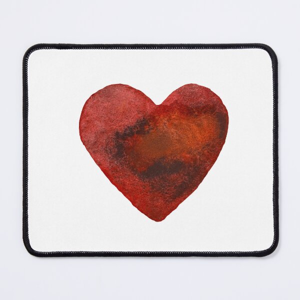Item preview, Heart red wet watercolor illustration hand drawn  designed and sold by Yana Mustafina | Boho Soulful Designs.
