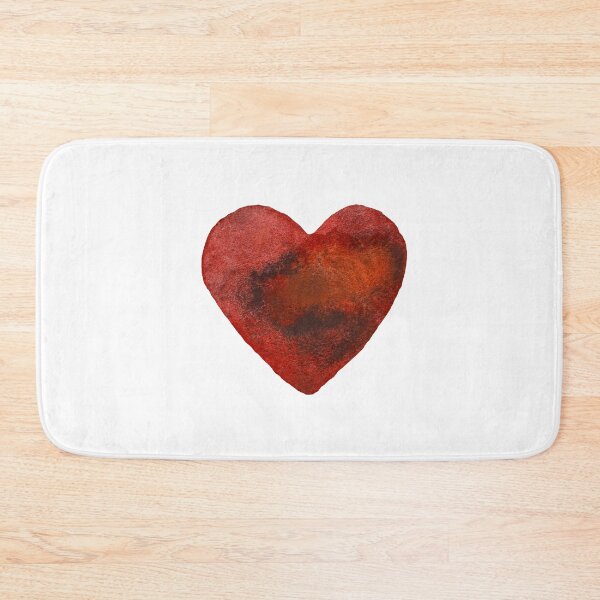 Item preview, Heart red wet watercolor illustration hand drawn  designed and sold by Yana Mustafina | Boho Soulful Designs.