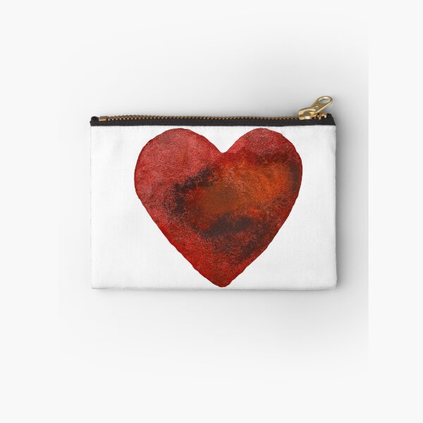 Item preview, Heart red wet watercolor illustration hand drawn  designed and sold by Yana Mustafina | Boho Soulful Designs.