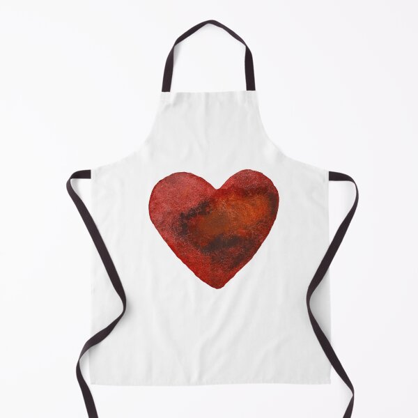 Item preview, Heart red wet watercolor illustration hand drawn designed and sold by Yana Mustafina | Boho Soulful Designs.