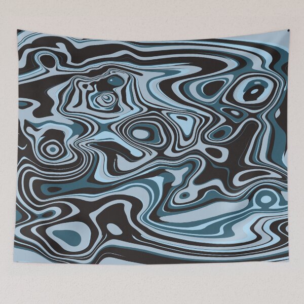 Item preview, Long Winter Night Abstract Liquid Pattern designed and sold by CorvusNyx.