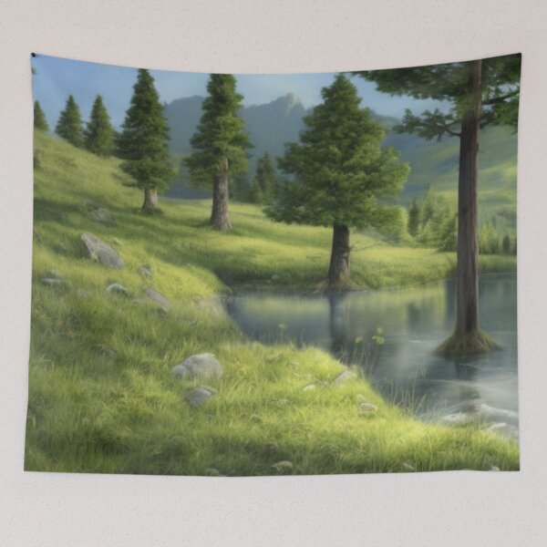 Item preview, Flooded hallow digital artwork designed and sold by CottagePop.