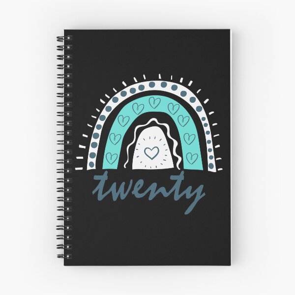 Item preview, Twenty Year Old Twentieth Birthday Cute Fun Doodle Boho Rainbow designed and sold by LadySaltwater.