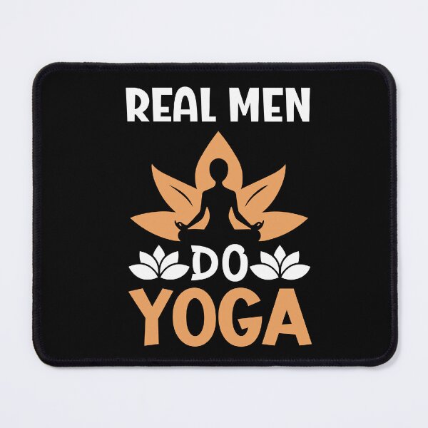 Item preview, Real Men Do Yoga Fitness Yoga Lover Meditation designed and sold by GrumpyDadCo.