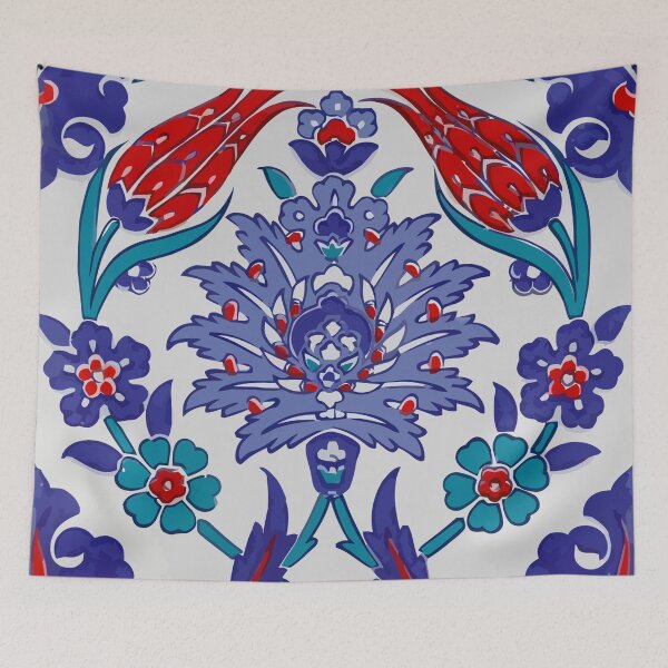 Item preview, Oriental Tile Floral Pattern designed and sold by DeevaValli.