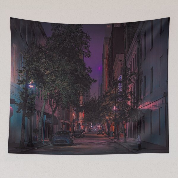Item preview, Down the Road - New Orleans Night Street Photography designed and sold by Anthonypresley.