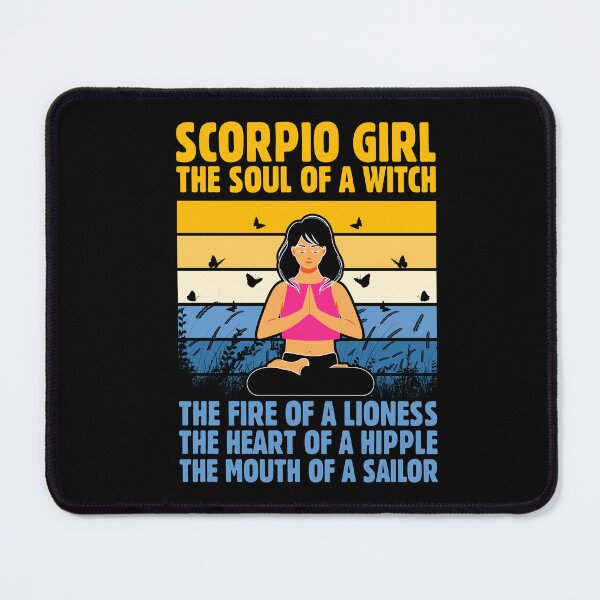 Item preview, Scorpio Girl The Soul Of A Witch Yoga Instructor designed and sold by GrumpyDadCo.