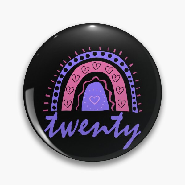 Item preview, Twenty Year Old Twentieth Birthday Cute Fun Doodle Boho Rainbow designed and sold by LadySaltwater.
