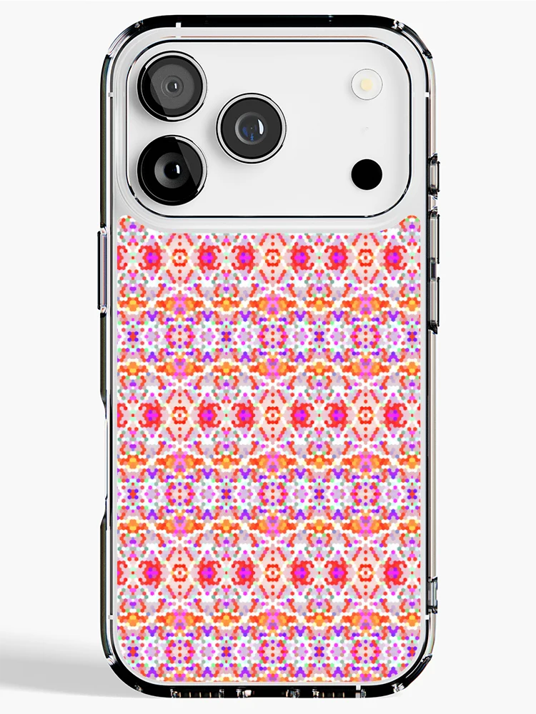 Thumbnail 1 of 5, iPhone Case, Colorfull Honeycomb pattern designed and sold by Work of art Shop.