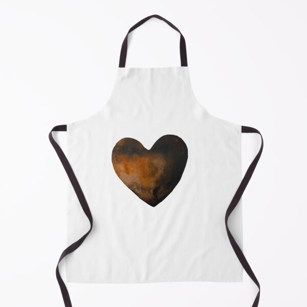 Item preview, Heart dark brown hand drawn watercolor isolated designed and sold by Yana Mustafina | Boho Soulful Designs.