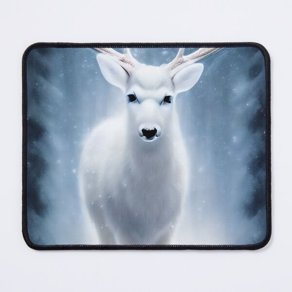 Item preview, Snow white winter deer designed and sold by RSRed.