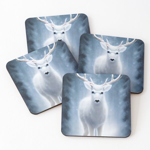 Item preview, Snow white winter deer designed and sold by RSRed.