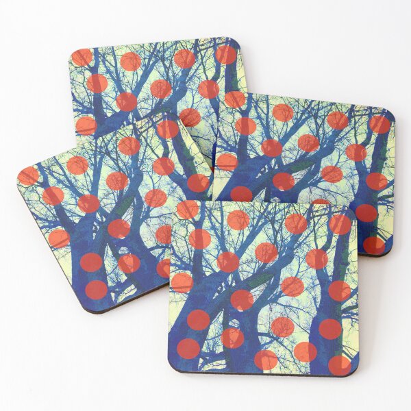 Item preview, Blue Trees 2 with Red Dottes "Nature Photography" designed and sold by Istvan Ocztos.