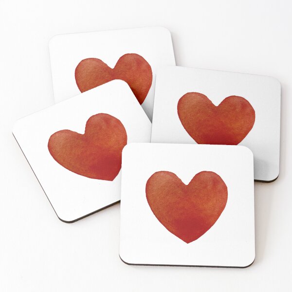 Item preview, Heart red big a watercolor illustration isolated  designed and sold by Yana Mustafina | Boho Soulful Designs.