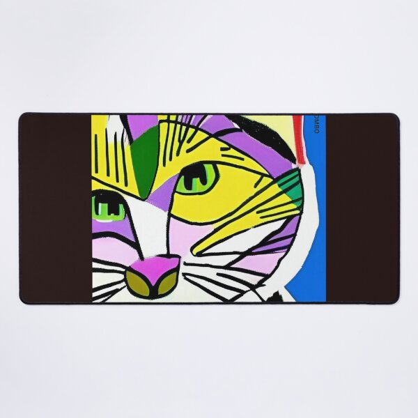Item preview, Colorful, abstract cat wall art as prints, on canvas, or large posters. Wall art decor for your home. Choice of print sizes. designed and sold by JoelsCorner.