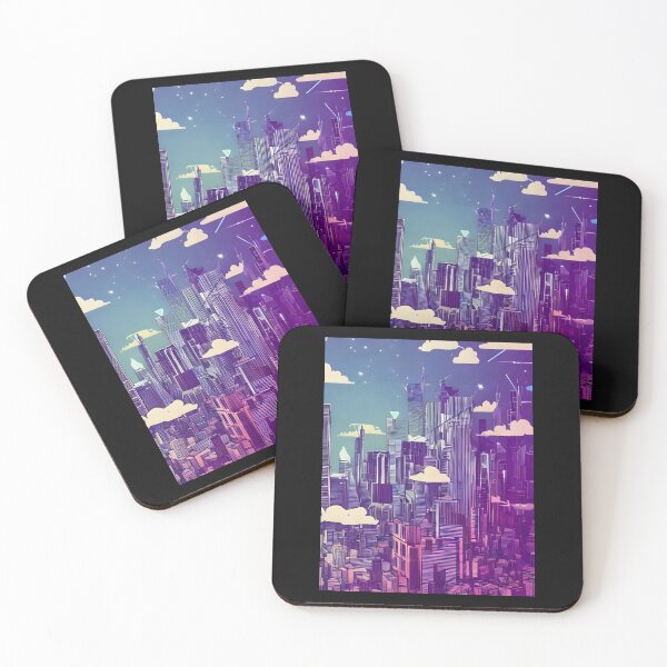 Item preview, Neon Sky Scraper Buildings Graphic designed and sold by MotionWaves.