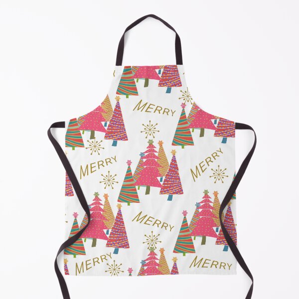 Item preview, Merry Merry Christmas Trees on White designed and sold by ArtFabric.