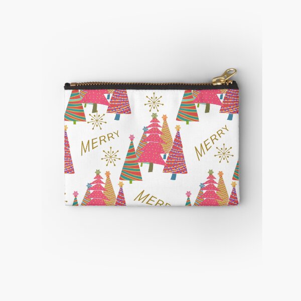 Item preview, Merry Merry Christmas Trees on White designed and sold by ArtFabric.