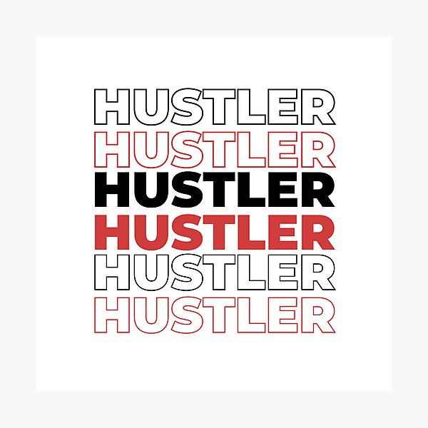 Item preview, Hustler Words for workers/bosses motivation board designed and sold by oohkeju.
