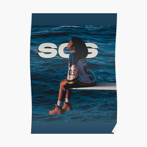 SZA- SOS Album cover design Poster