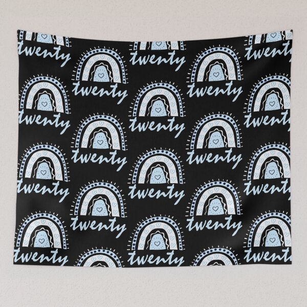 Item preview, Twenty Year Old Twentieth Birthday Cute Fun Doodle Boho Rainbow designed and sold by LadySaltwater.