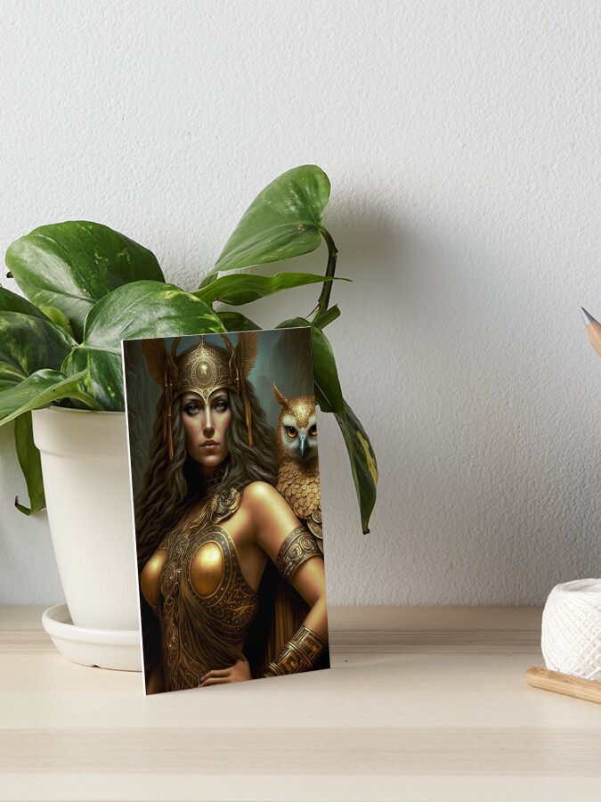 Athena goddess Art Board Print for Sale by LecoLA