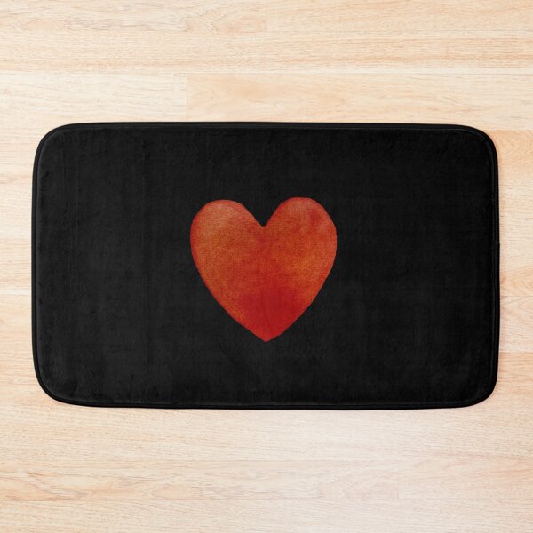 Item preview, Heart red big a watercolor illustration isolated black designed and sold by Yana Mustafina | Boho Soulful Designs.