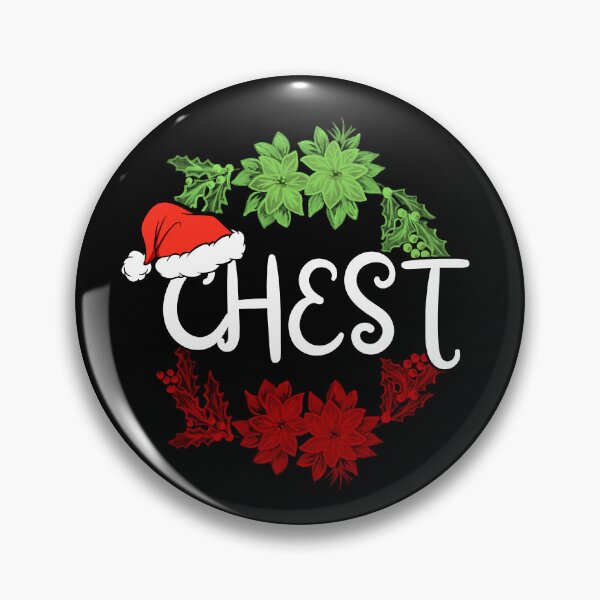 Item preview, Christmas Chest Nuts Green and Red Typography designed and sold by Gym Beasts ⭐⭐⭐⭐⭐.
