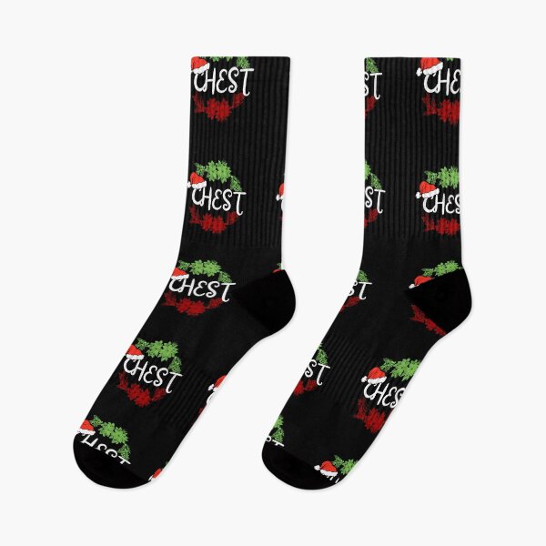 Item preview, Christmas Chest Nuts Green and Red Typography designed and sold by Gym Beasts ⭐⭐⭐⭐⭐.