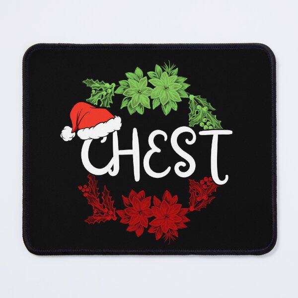 Item preview, Christmas Chest Nuts Green and Red Typography designed and sold by Gym Beasts ⭐⭐⭐⭐⭐.