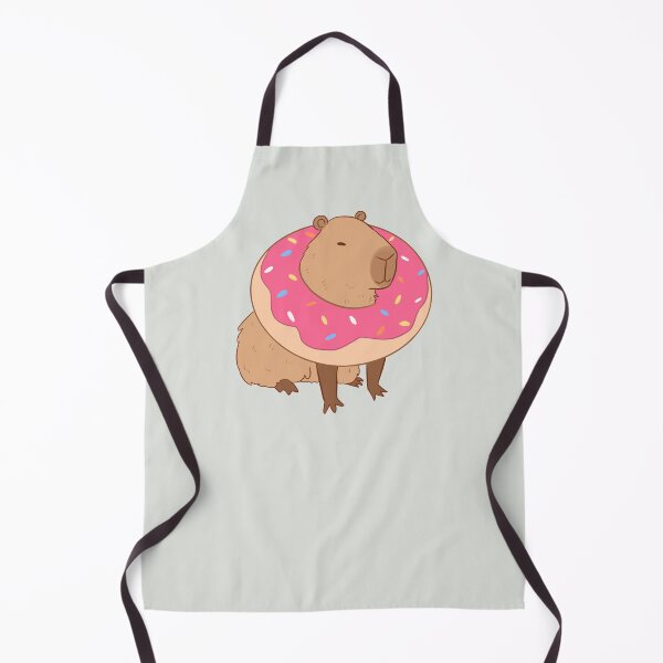 Item preview, Cute funny capybara with a doughnut for capybara lovers designed and sold by Yarafantasyart.