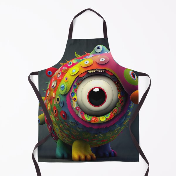 Item preview, Cute Colorful Monster with a Big Eye Digital Painting designed and sold by CodeAndColors.