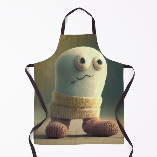 Artikelvorschau, Troubled Realistic Cute Sock Character Digital Painting entworfen und verkauft von CodeAndColors.