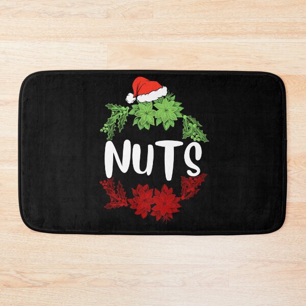 Item preview, Christmas Chest Nuts Green and Red Typography designed and sold by Gym Beasts ⭐⭐⭐⭐⭐.