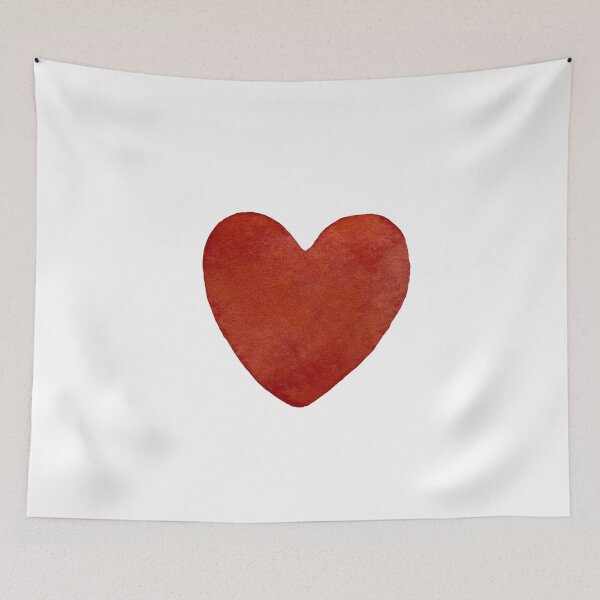 Item preview, Deep red heart a watercolor illustration isolated designed and sold by Yana Mustafina | Boho Soulful Designs.