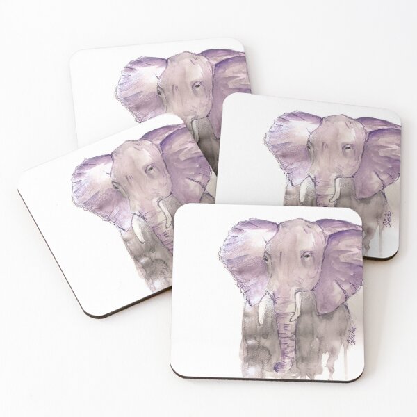 Item preview, Cute Purple Elephant Design Art designed and sold by GinaModernArt.