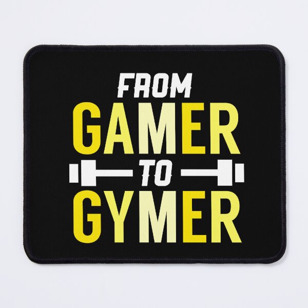 Item preview, From Gamer To Gymer : Funny Fitness quote designed and sold by EnzoVectorism.