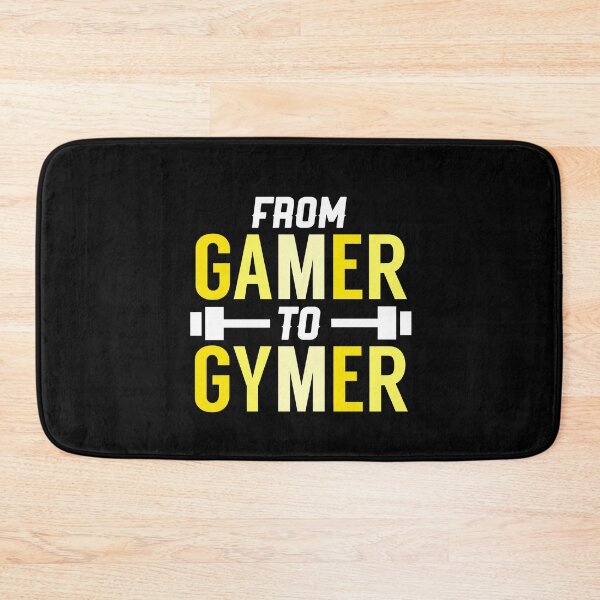 Item preview, From Gamer To Gymer : Funny Fitness quote designed and sold by EnzoVectorism.