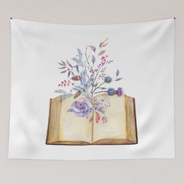 Item preview, Flowers Growing From Book designed and sold by ArtemisDesignss.
