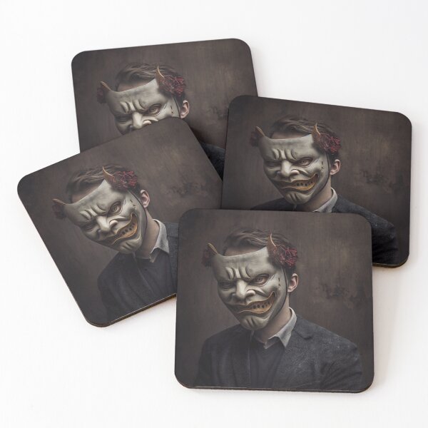 Item preview, Businessman with an Evil Mask Digital Painting designed and sold by CodeAndColors.