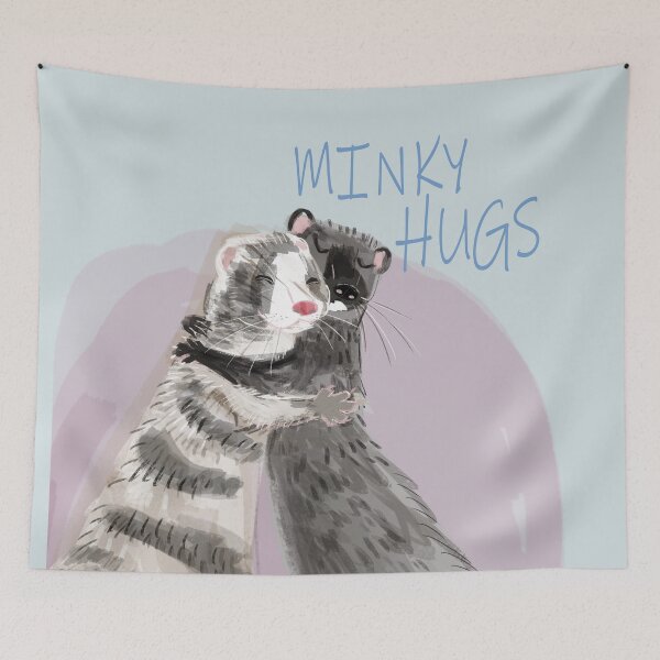 Item preview, Minky Hugs #1 CARD designed and sold by belettelepink.