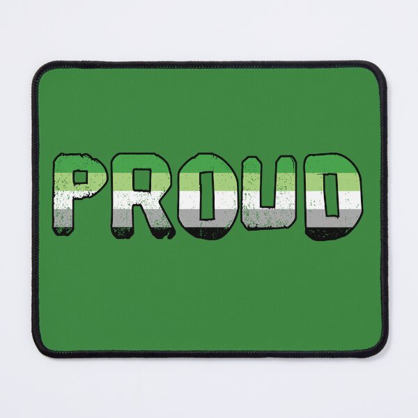 Item preview, PROUD aromantic flag LGBTQIAA designed and sold by incurablehippie.