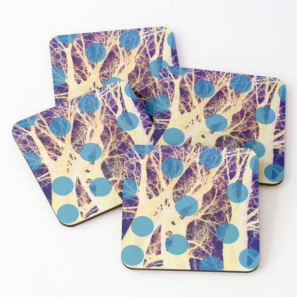 Item preview, Yellow Trees with Blue Dottes "Nature Photography" designed and sold by Istvan Ocztos.