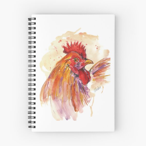 Item preview, Colorful Rooster from My Original Watercolor Painting designed and sold by GinaModernArt.
