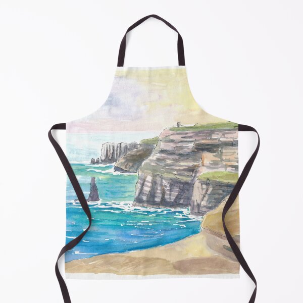 Item preview, Coastline of Cliffs of Moher in Ireland with Atlantic Ocean designed and sold by artshop77.